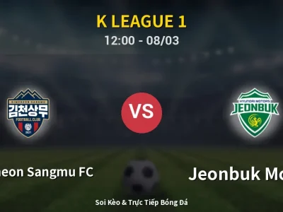 Kết Quả: Gimcheon Sangmu FC 1-1 Jeonbuk Motors – Highlight & Bàn Thắng | K League 1