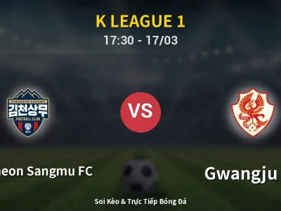 Kết Quả: Gimcheon Sangmu FC 1-1 Gwangju FC – Highlight & Bàn Thắng | K League 1