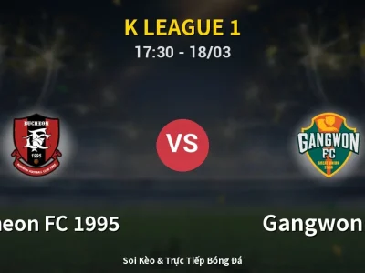 Kết Quả: Bucheon FC 1995 0-0 Gangwon FC – Highlight & Bàn Thắng | K League 1