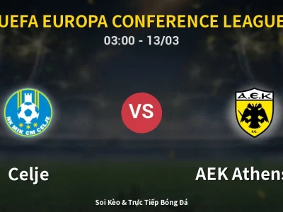 Kết Quả: Celje 0-4 AEK Athens FC – Highlight & Bàn Thắng | UEFA Europa Conference League