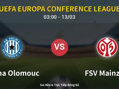 Kết Quả: Sigma Olomouc 0-0 FSV Mainz 05 – Highlight & Bàn Thắng | UEFA Europa Conference League
