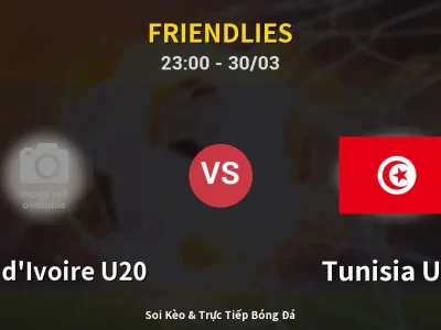 Soi Kèo Côte d’Ivoire U20 vs Tunisia U23 – 23:00 30/03 | Nhận Định, Dự Đoán Tỷ Số
