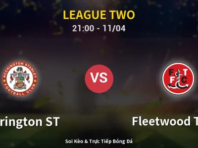 Soi Kèo Accrington ST vs Fleetwood Town – 21:00 11/04 | Nhận Định, Dự Đoán Tỷ Số