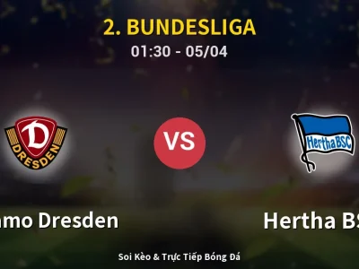 Kết Quả: Dynamo Dresden 0-1 Hertha BSC – Highlight & Bàn Thắng | 2. Bundesliga