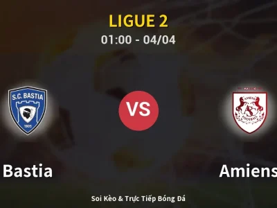 Kết Quả: Bastia 1-1 Amiens – Highlight & Bàn Thắng | Ligue 2