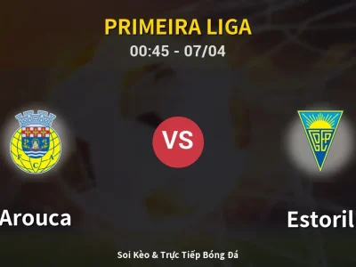Kết Quả: Arouca 3-2 Estoril – Highlight & Bàn Thắng | Primeira Liga