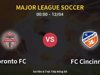 Kết Quả: Toronto FC 1-1 FC Cincinnati – Highlight & Bàn Thắng | Major League Soccer