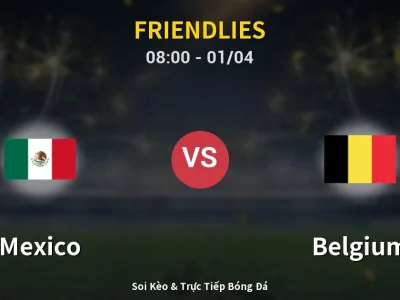 Soi Kèo Mexico vs Belgium – 08:00 01/04 | Nhận Định, Dự Đoán Tỷ Số