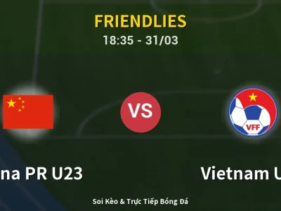 Kết Quả: China PR U23 1-0 Vietnam U23 – Highlight & Bàn Thắng | Friendlies